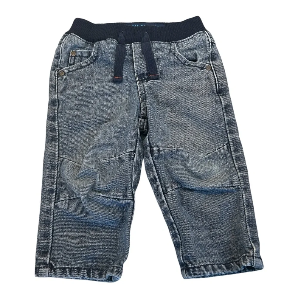 Genuine OshKosh B'gosh The Ruler Baby Toddler Jogger Jeans Acid Wash 12 Months